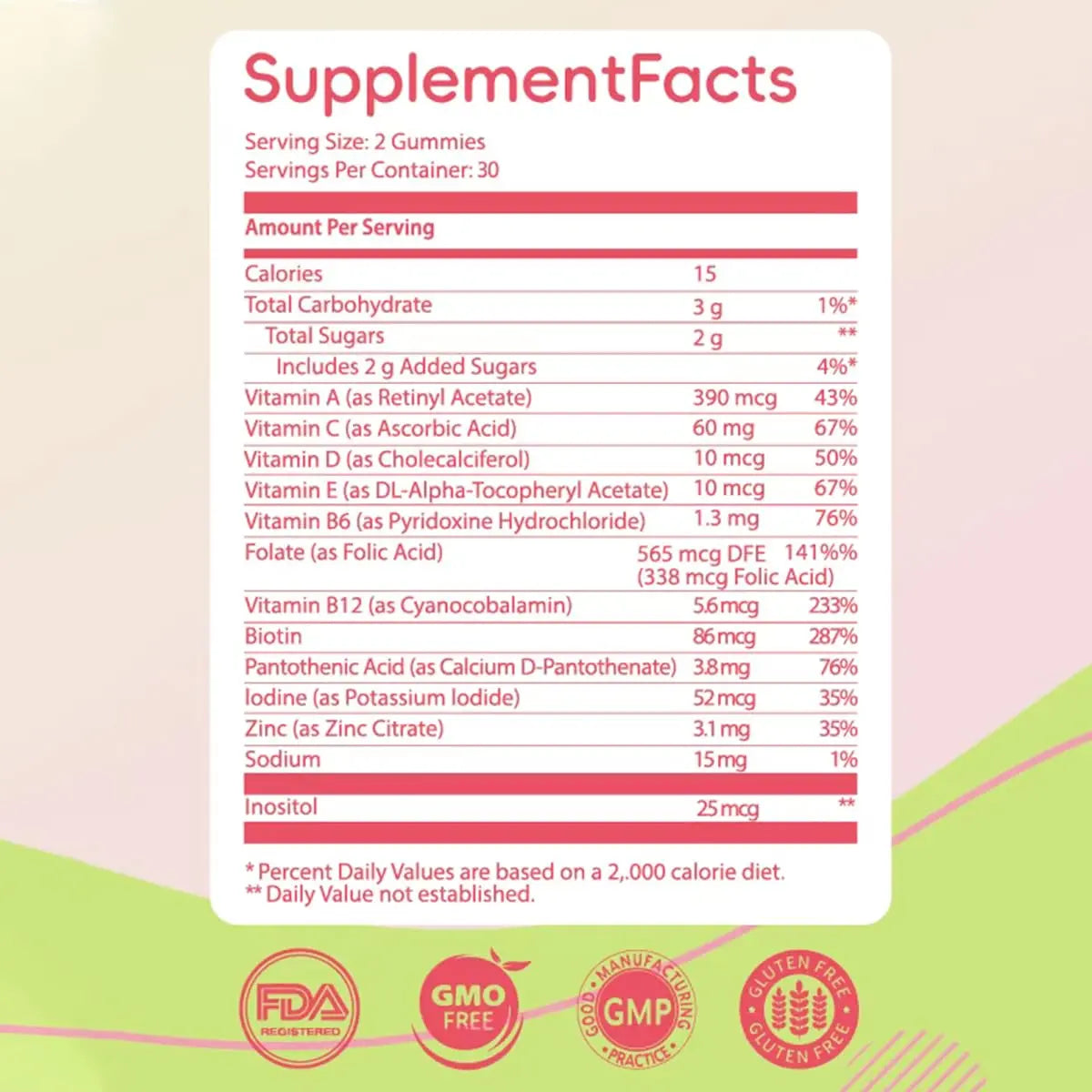 Methylated Multivitamin for Women Gummies，Inositol, Folate, Vitamins A C D3 E B12 K2, Herbal & Mineral Blend, Daily Vegan Gummy MOSEA ELEMENTS uk supplements