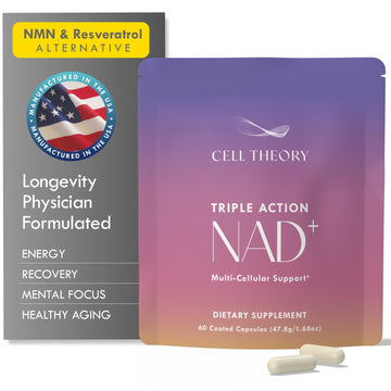 Cell Theory NAD+ Supplement – Triple Action Liposomal NAD+ & NADH Formula for Cellular Energy, Mitochondrial Support, and Longevity, Developed by Dr. Halland, 60 Capsules (30-Day Supply) Cell Theory uk supplements
