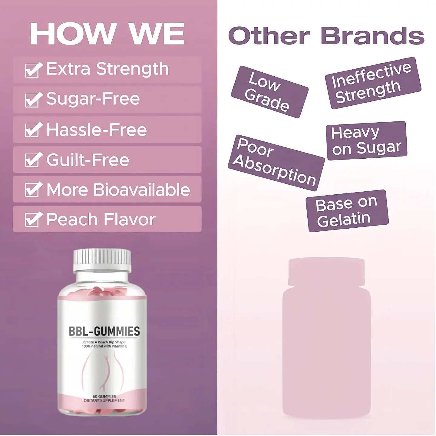 BBL Extreme Vitamins for Women Gummies + Power Boost Gummies & Immune Support Healthcare Dietary Supplement Kuasarvita uk supplements