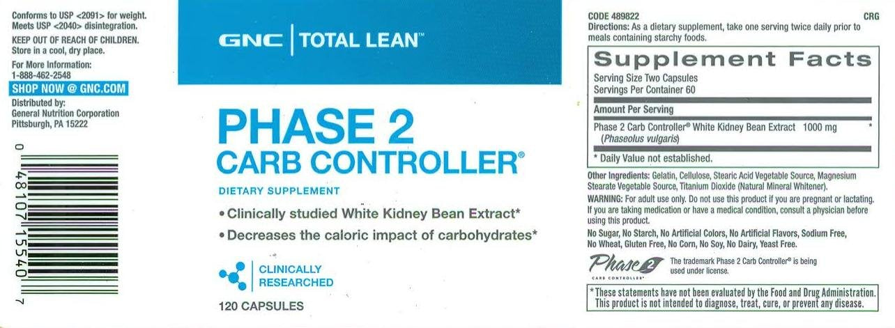 GNC Total Lean Phase 2 Carb Controller | Decreases Calorie Impact from Carbohydrates GNC uk supplements