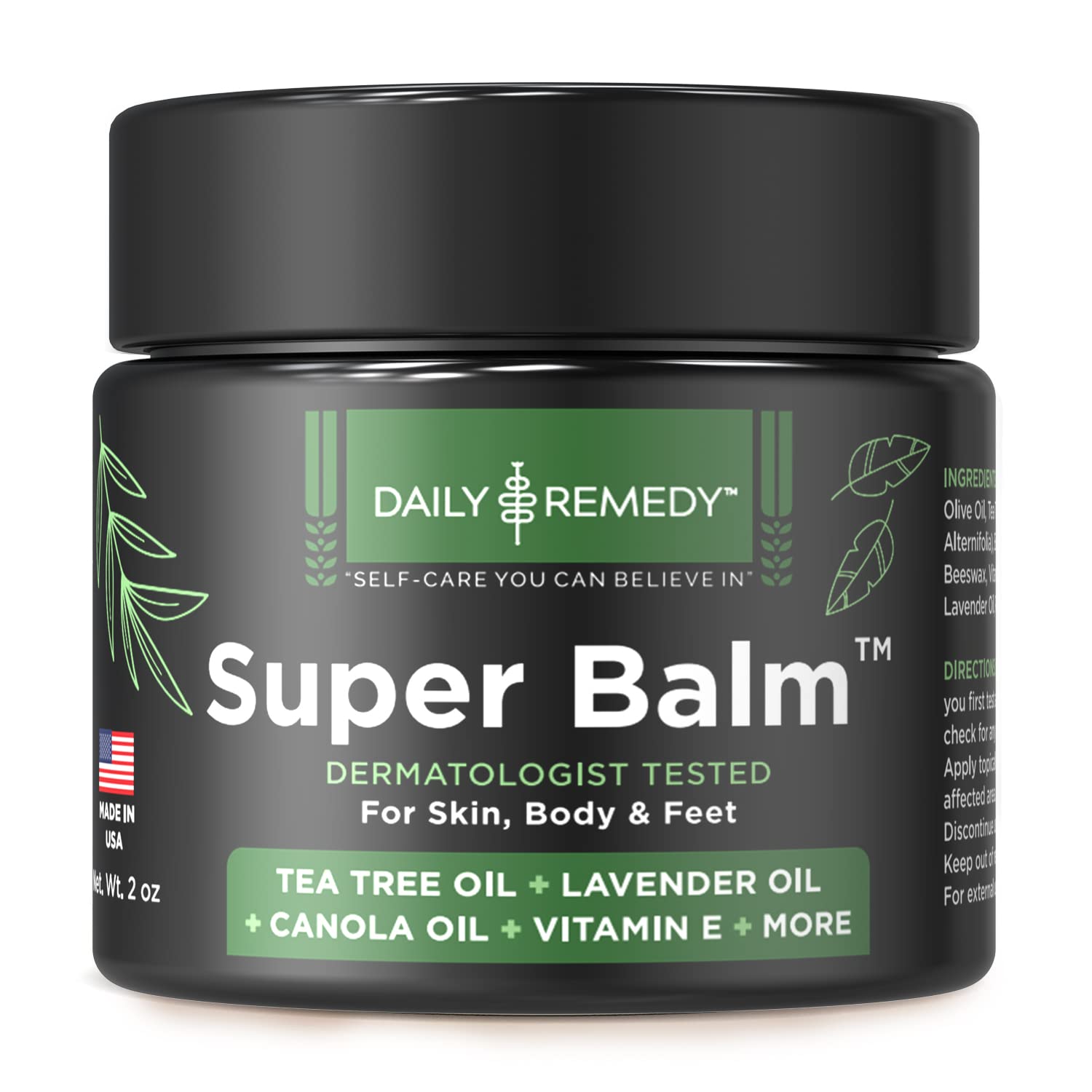 DAILY REMEDY Tea Tree Oil Extra Strength Super Balm - Athletes Foot Cream Combats DAILY REMEDY uk supplements