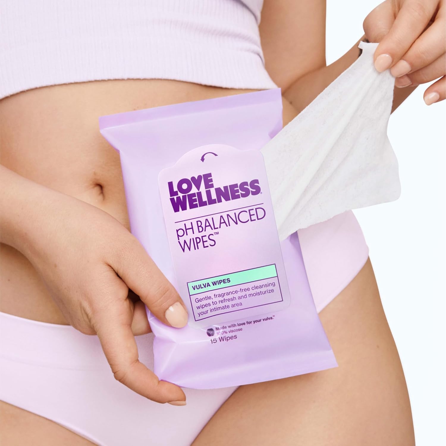 Love Wellness pH Balancing Wipes for Women | Fragrance-Free | Vulva Cleanser for Balanced pH, Intimate Health & Hygiene | Non-Irritating with Aloe Vera for Sensitive Skin | Travel Size | 3-Pack Love Wellness uk supplements