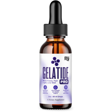 BLUE VIBE Gelatide Liquid Drops, Gela Tide Advanced Maximum Strength Overall Health & Wellness Support Supplement, Gelatide Premium Daily Health and Overall Energy Formula (2oz / 60ml) BLUE VIBE uk supplements