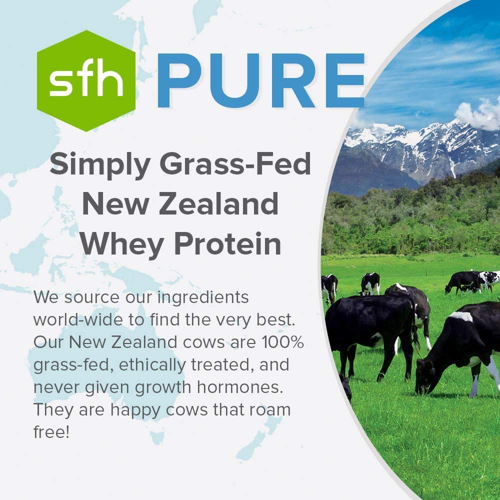 SFH Pure Whey Protein Powder (Chocolate) Best Tasting 100% Grass Fed Whey SFH uk supplements