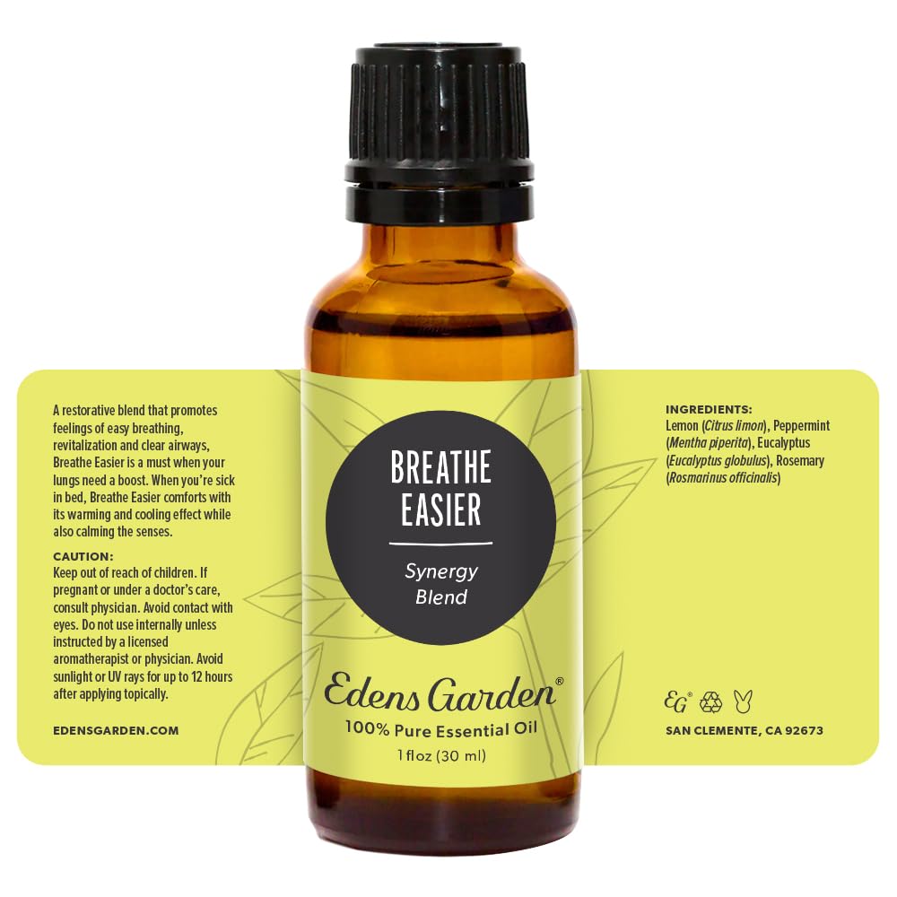 Edens Garden Breathe Easier Essential Oil Synergy Blend, 100% Pure Therapeutic Grade Edens Garden uk supplements