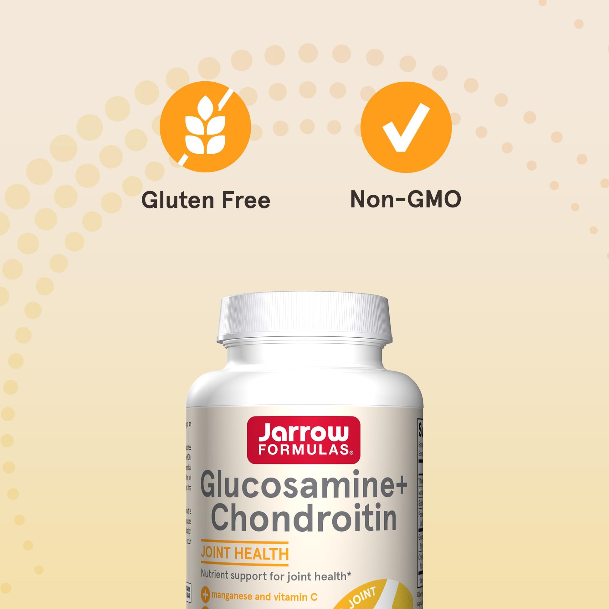 Jarrow Formulas Glucosamine + Chondroitin - 240 Capsules - Nutrient Support - Dietary Supplement for Joint Health - with Vitamin C & Manganese - 60 Servings Jarrow Formulas uk supplements