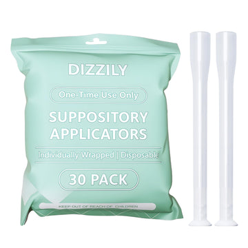 Dizzily 30 Pack Disposable Vaginal Suppository Applicators for Women, Individually Wrapped, Hygienic - Fits Most Boric Acid Suppositories, Pills, Tablet, Cap-sules and Feminine Care Applicator Dizzily uk supplements