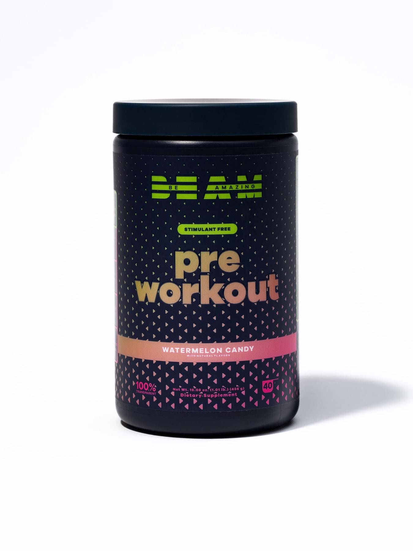 BEAM Be Amazing Vegan Stim Free Pre-Workout Powder | Energy Booster Powdered Drink BEAM uk supplements
