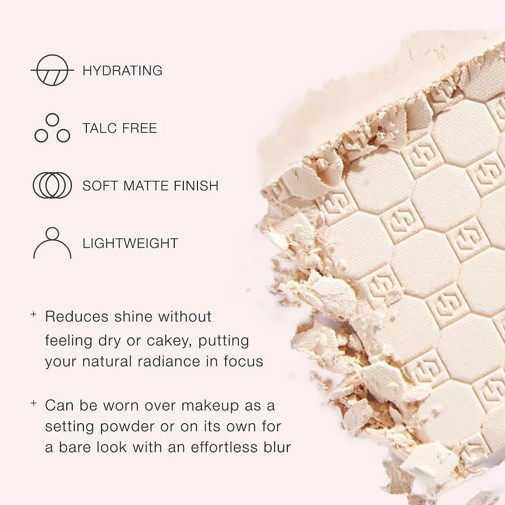 Jouer Soft Focus Hydrate & Setting - Pressed Powder with Matte Finish - Blurring Powder for Fine Lines and Pores - Set Face Makeup Foundation or Concealer - Translucent Jouer uk supplements