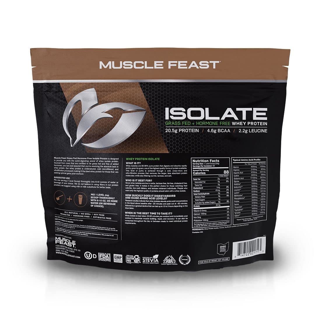Muscle Feast Grass-Fed Whey Protein Isolate, All Natural Hormone Free Pasture Raised Muscle Feast uk supplements