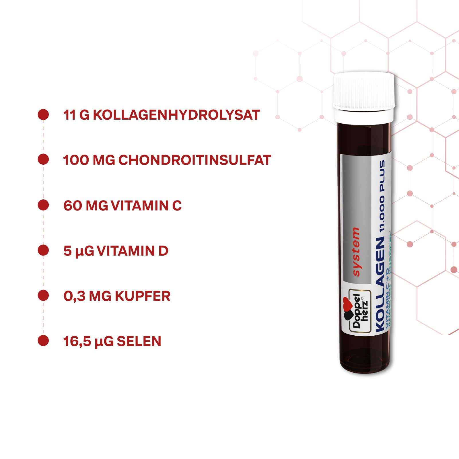 Doppelherz collagen 11,000 ampoules, 30 x 25 ml, PZN:7625039 My Store uk supplements