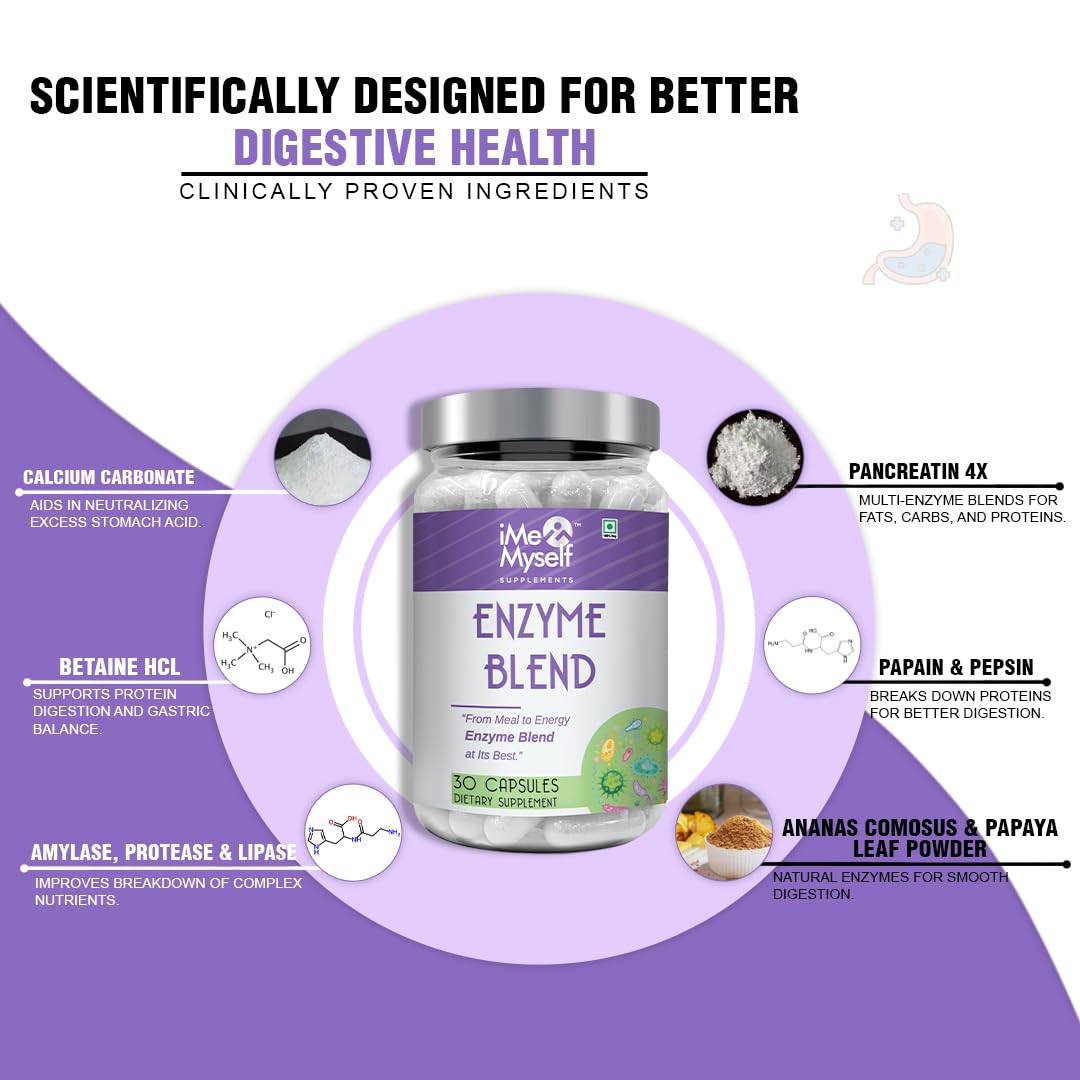 iMeMyself Enzyme Blend | 30 Veg Capsules iMeMyself uk supplements