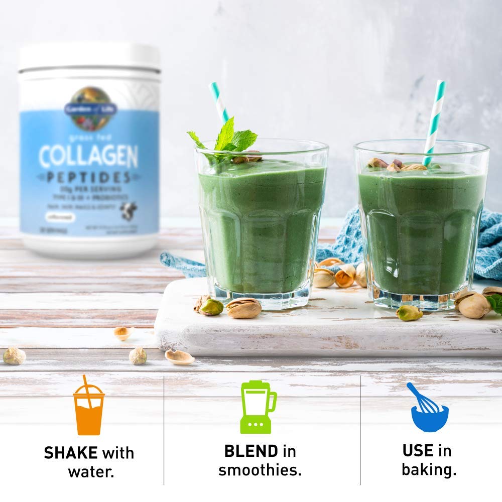 Garden of Life Grass Fed Collagen Peptides Powder Unflavored Collagen Powder for Women Men Hair Skin Nails Joints, Hydrolyzed Collagen Protein Supplements, Collagen for Women & Men, 28 Servings Garden of Life uk supplements