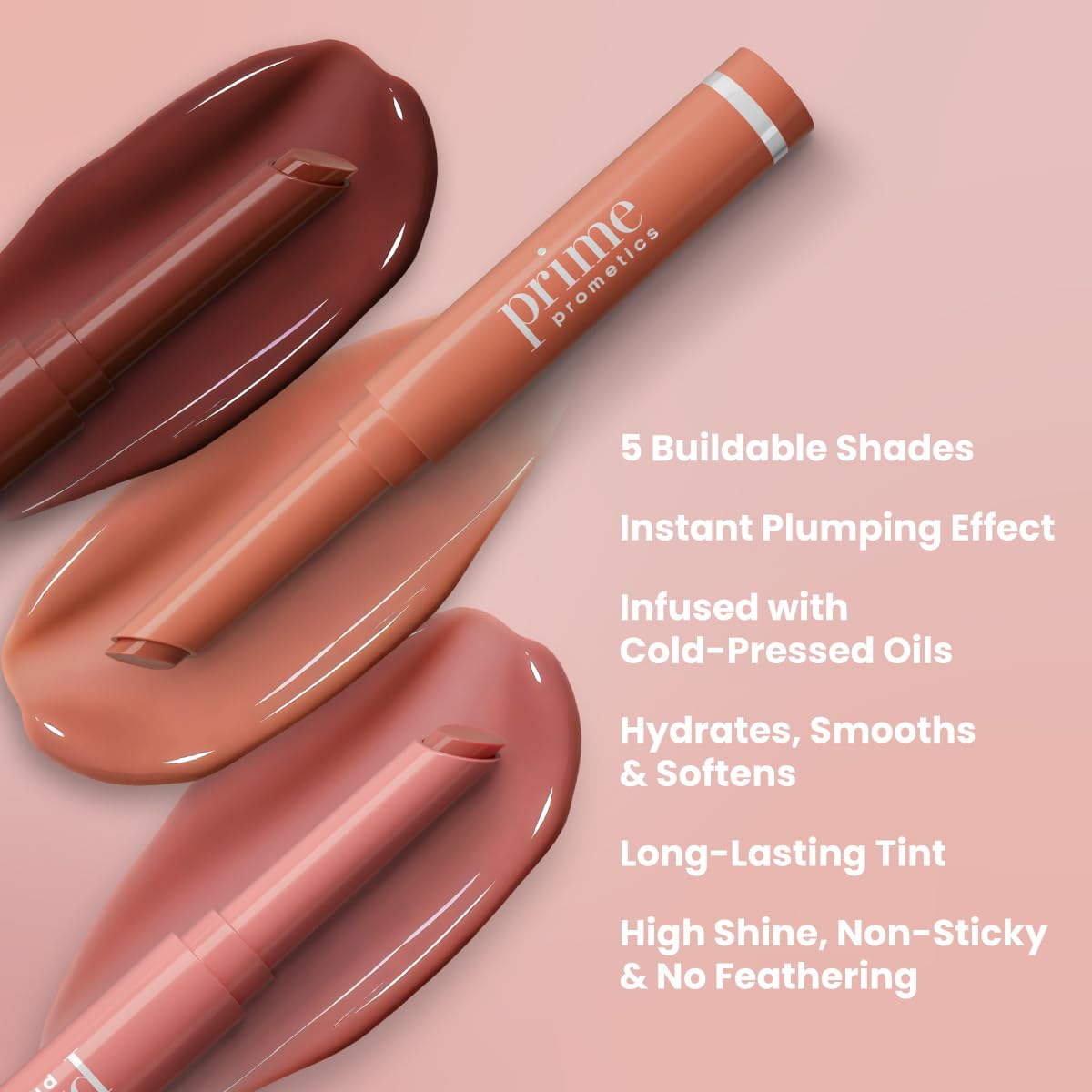 PrimeLip Plumping Lip Balm NEW (Soft Petal) PRIME PROMETICS uk supplements