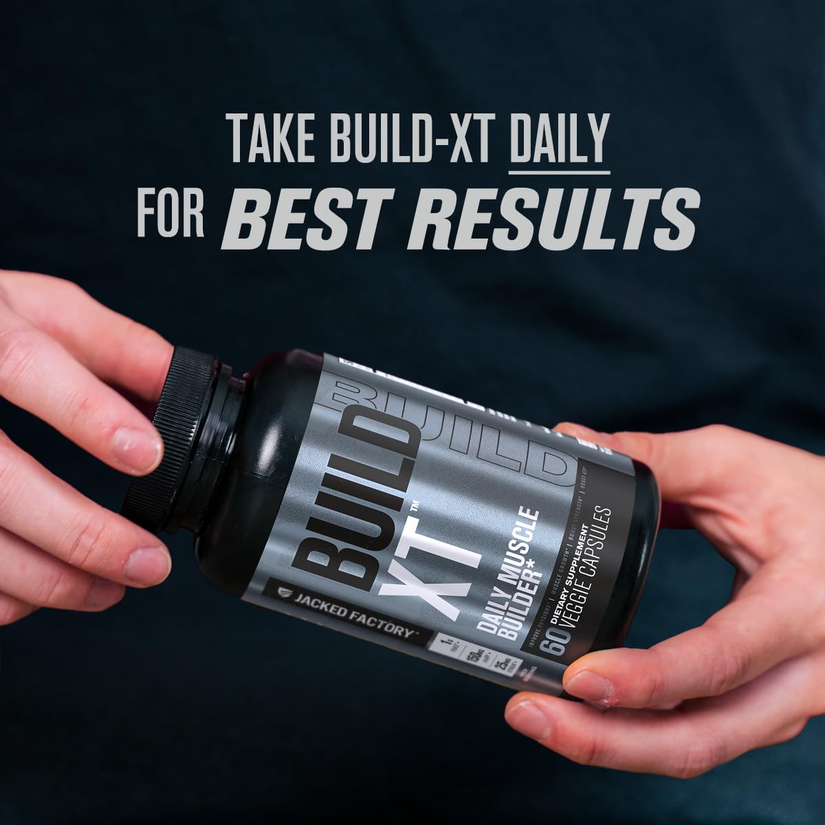 Jacked Factory Muscle Builder Supplement Stack - Build-XT Muscle Builder & N.O. XT Nitric Jacked Factory uk supplements
