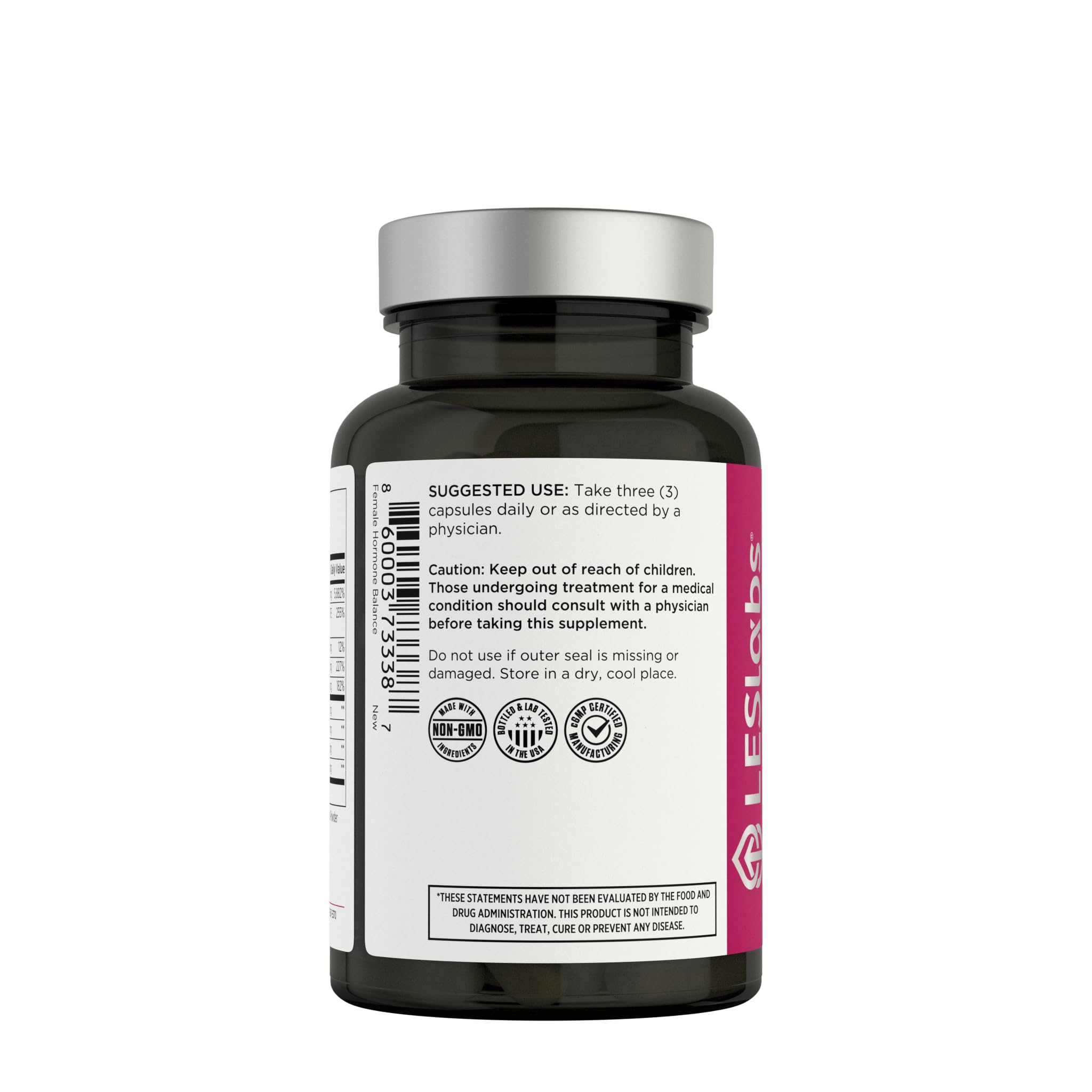 LES Labs Female Hormone Balance Supplement – Hormone Support for Women with Inositol, DIM, Vitex, Chaste Tree, Vitamin B6 & Folate – Menstrual Cycle & Fertility Support – 90 Capsules – Non-GMO LES Labs uk supplements