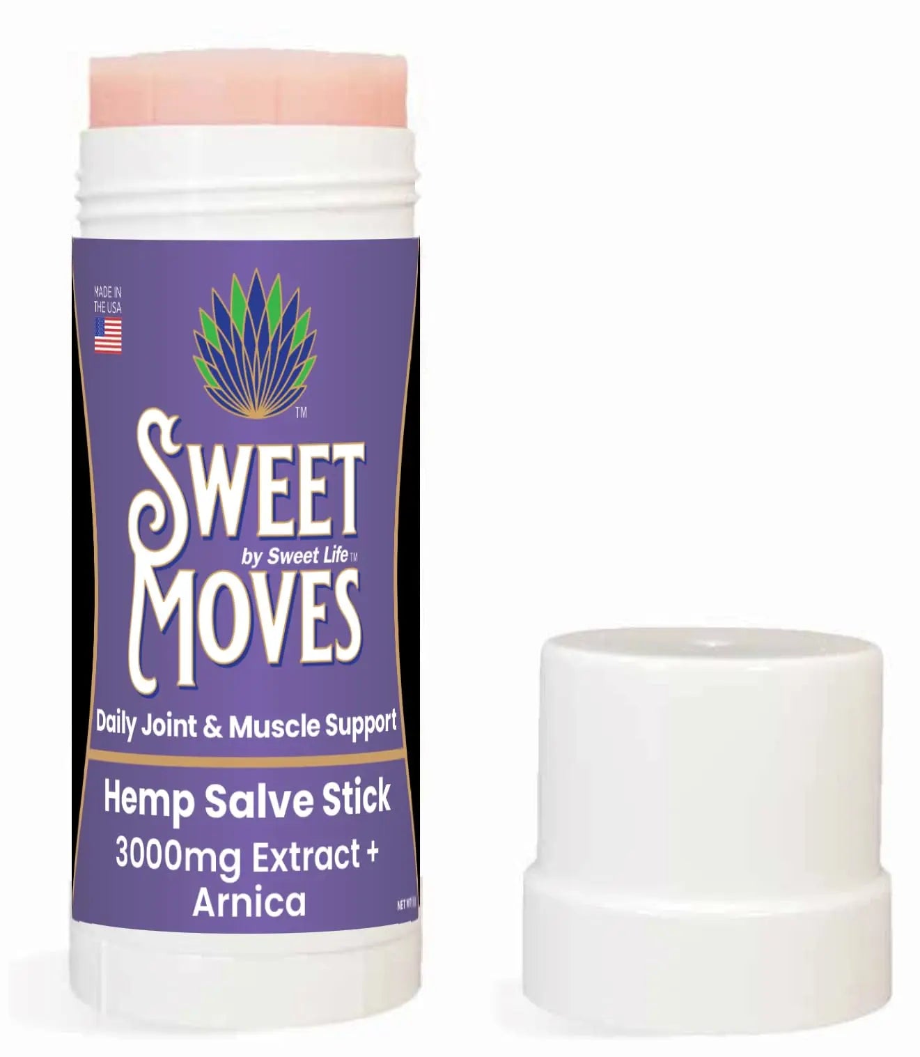 Sweet Life | Hemp Salve Stick | 3000mg | Organic Botanical Balm | Twist-Up Applicator | Small Business | Muscle & Joint Comfort Sweet Life uk supplements