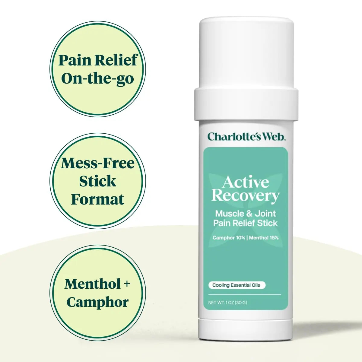 Charlotte's Web Active Recovery Muscle & Joint Pain Relief Stick 1oz Charlotte's Web uk supplements