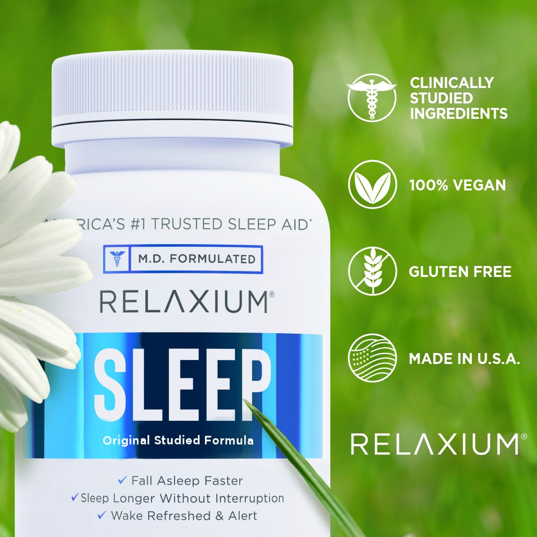 Relaxium Sleep Aid, 30-Day Supply, Dietary Supplement for Better Sleep Relaxium uk supplements