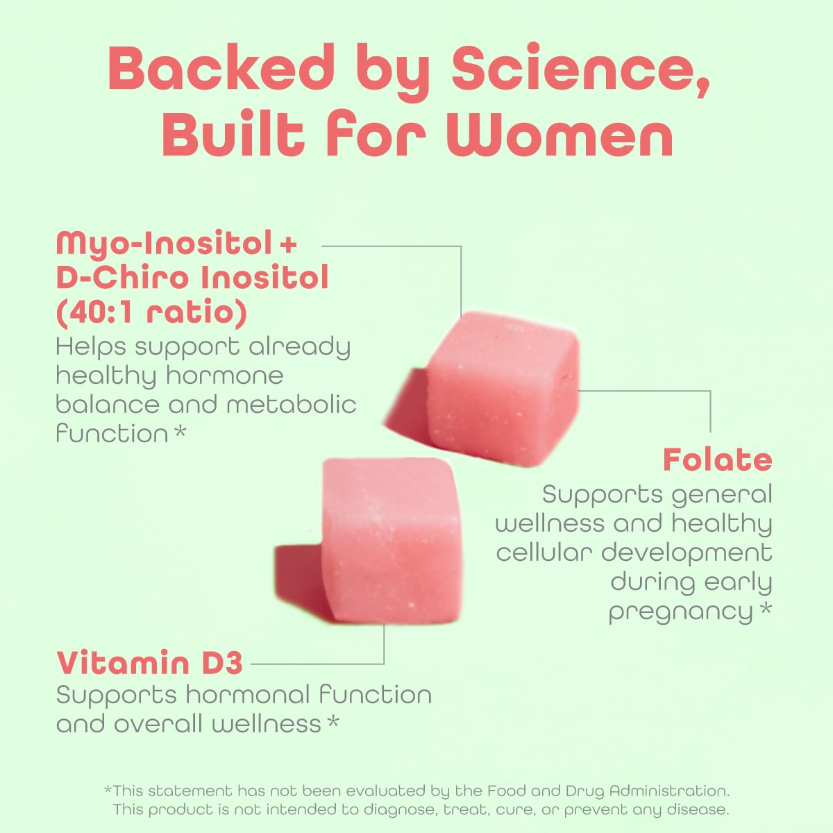 kindnature Myo-Inositol & D-Chiro Inositol Gummies for Women – 2000mg + 50mg, Ideal 40:1 Ratio – with Vitamin D & Folate – Hormone Balance Support – Vegan, Watermelon Flavor (120 Gummies) kindnature uk supplements