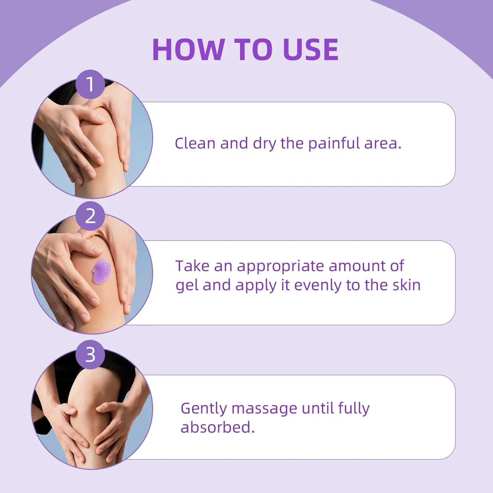 Nodfens Joint Pain Gel, Purple Relief Soothing Massage Cream for Knees, Neck, Feet, Hand Whole Body Nodfens uk supplements