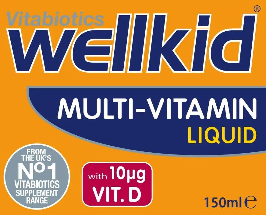 Wellkid by Vitabiotics Multi-Vitamin Liquid 150ml Wellkid uk supplements