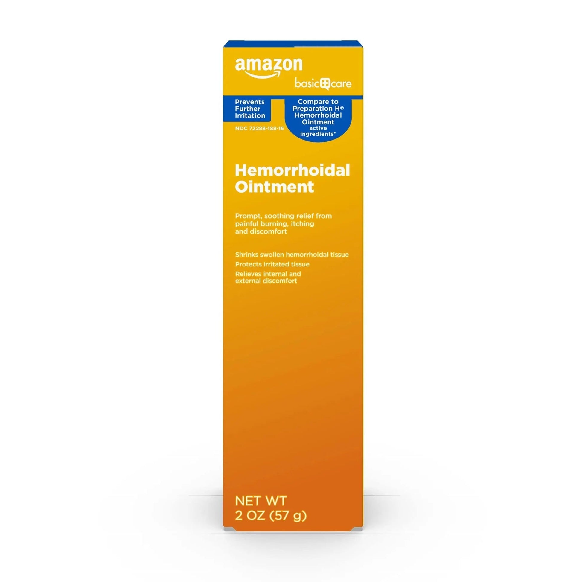 Amazon Basic Care Hemorrhoid Ointment, Fast-Acting Pain Relief, Relieves Burning, Itching, Swelling and Discomfort, 2 ounce (Pack of 1) Amazon Basic Care uk supplements