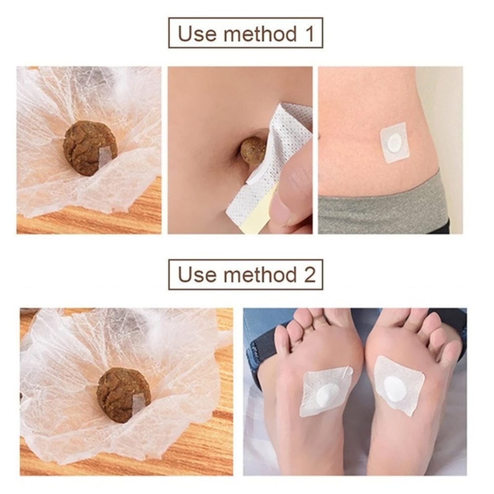 Bubchen Mugwort Belly Patch,30Pcs Natural Wormwood Essence and 30Pcs Belly Sticker BURWSEKK uk supplements