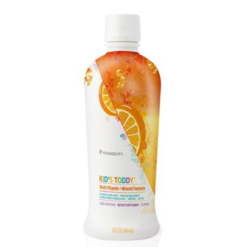 Youngevity Kid's Toddy™ - Mega Multivitamin for Kids & Children Age 2+ - 14 Vitamins, 10 Minerals, Phytonutrient Blend - Highly Absorbable - Great Tasting Orange 32 Fl Oz (Pack of 2) Youngevity uk supplements