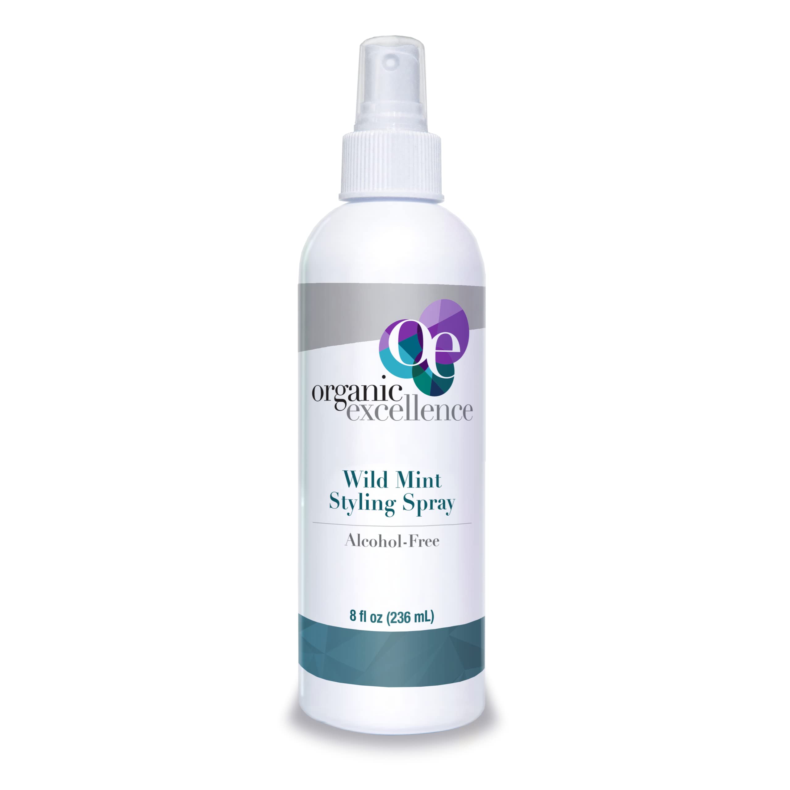 Organic Excellence Wild Mint Styling Spray, Alcohol-Free, pH Neutral, 8 Ounce Organic Excellence uk supplements