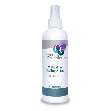 Organic Excellence Wild Mint Styling Spray, Alcohol-Free, pH Neutral, 8 Ounce Organic Excellence uk supplements