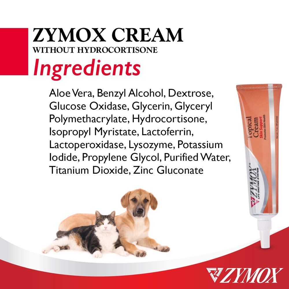 Pet King Brands ZYMOX Veterinarian Strength Topical Cream for Dogs and Cats, 1oz Pet King Brands uk supplements