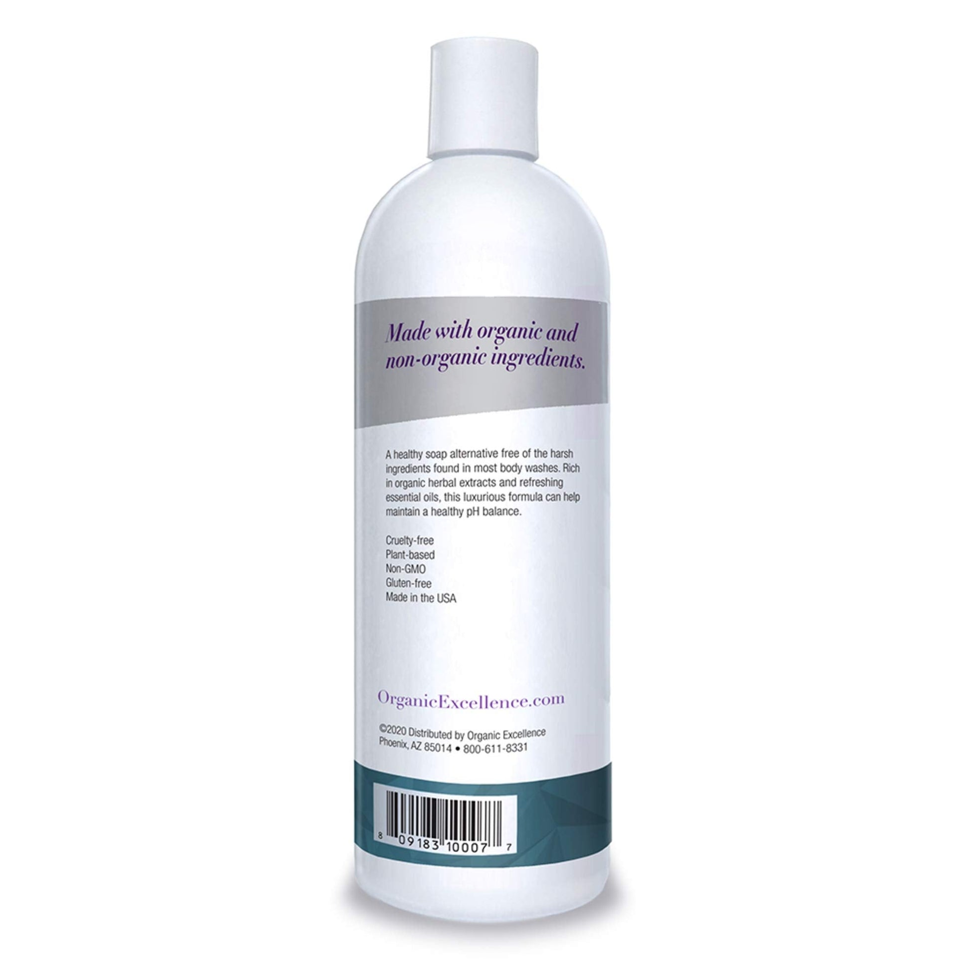Organic Excellence Spearmint Body Wash For All Skin Types - Natural Soap Alternative - Sulphate and Paraben Free Organic Excellence uk supplements