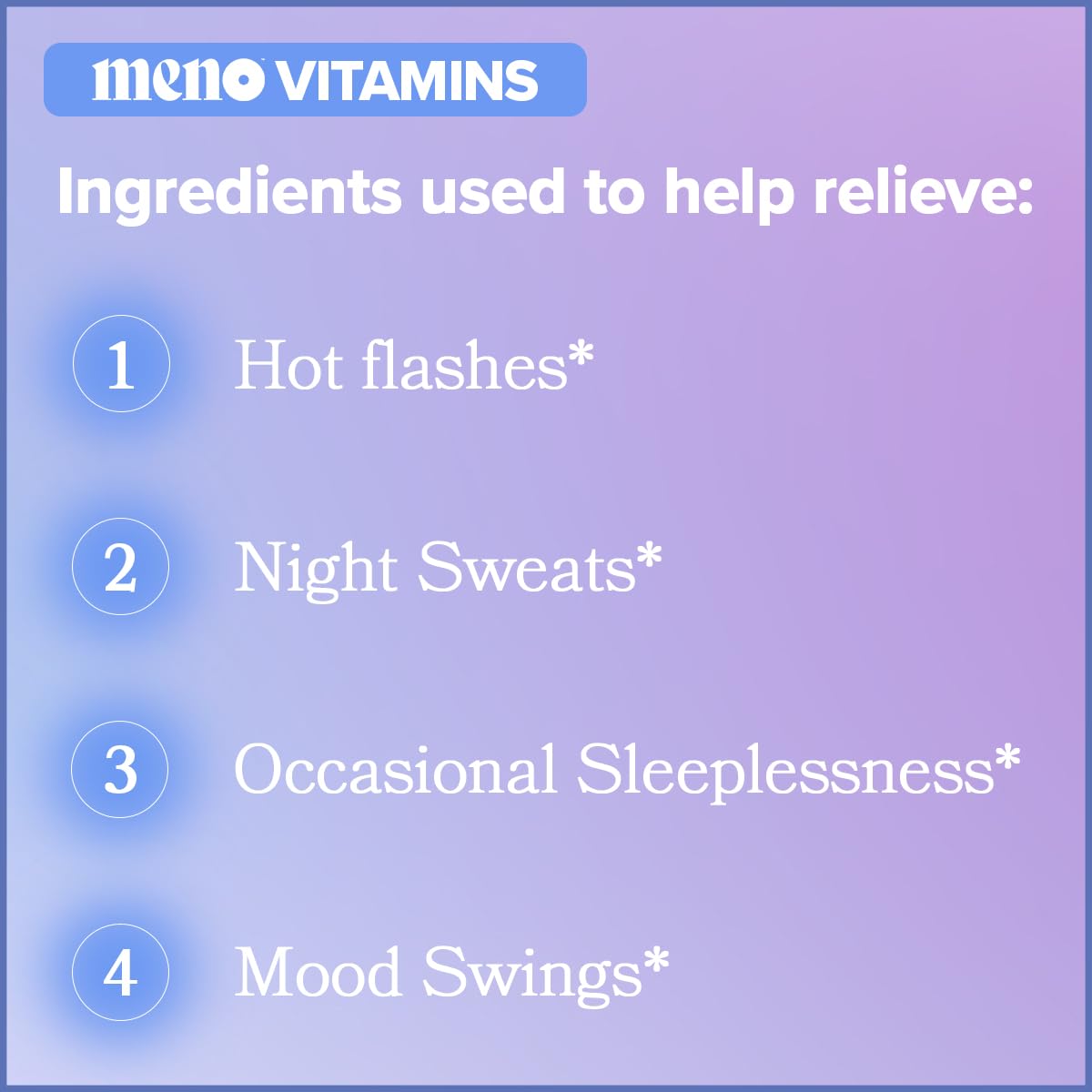 MENO Gummies for Menopause, 30 Servings (Pack of 2) - Hormone-Free Menopause O Positiv uk supplements