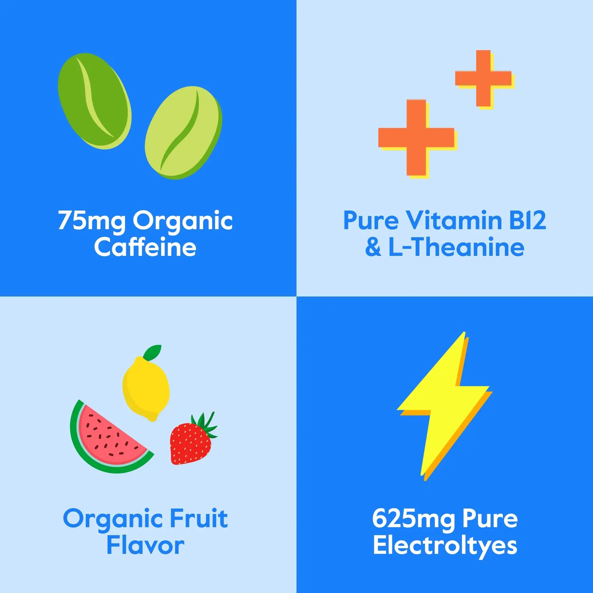 Nectar Energy Booster - Organic Caffeine, B12 & Electrolytes - Sugar Free & Zero Calorie – Healthy Coffee, Energy Drink & Soda Alternative – Hydration & Energy Supplement (Variety 30 Powder Packets) Nectar uk supplements
