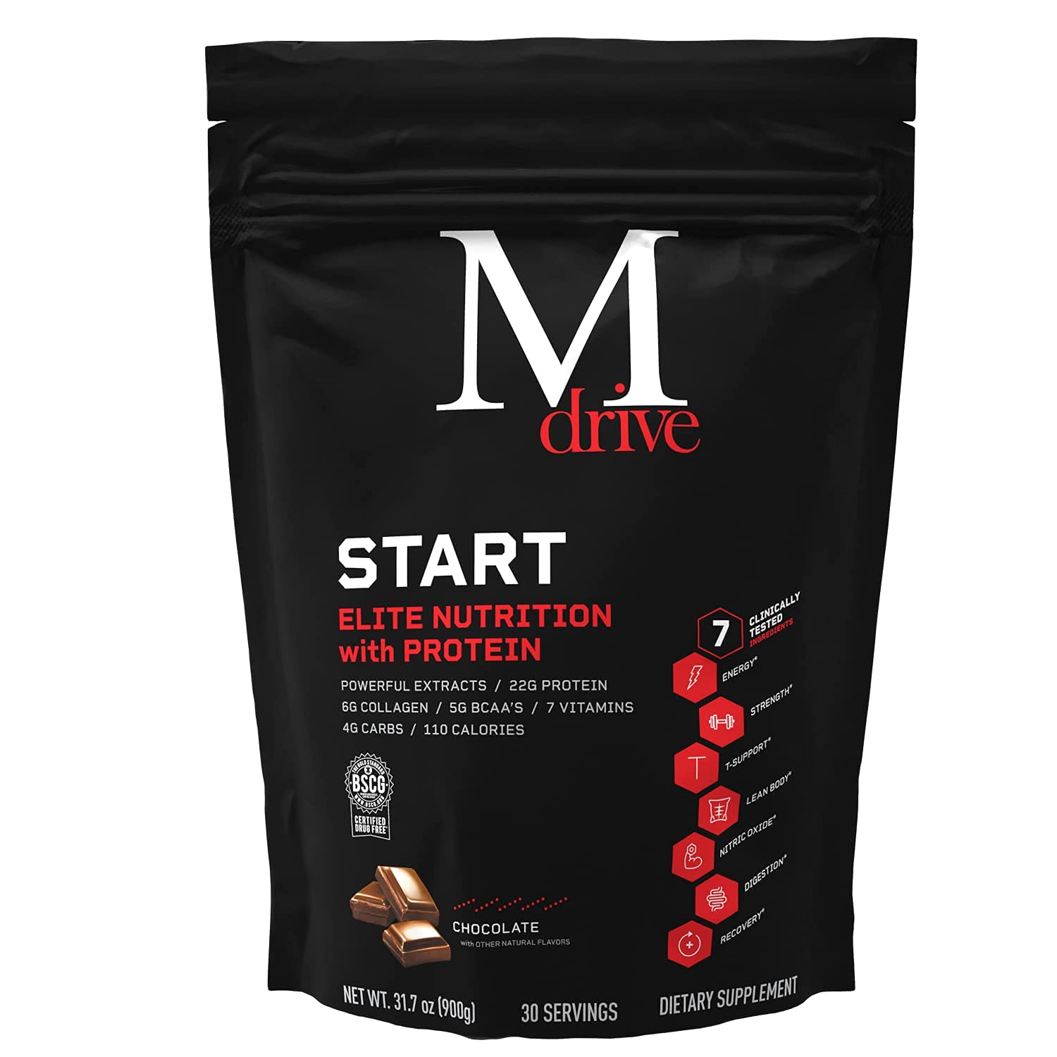 Mdrive Boost & Burn for Men Start Everyday Nutrition & Protein Powder - Natural Energy Mdrive uk supplements