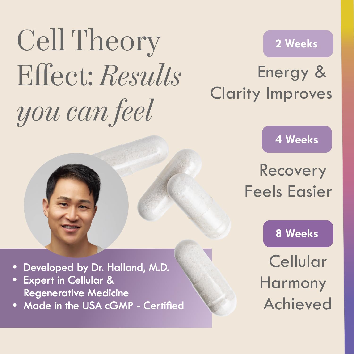 Cell Theory NAD+ Supplement – Triple Action Liposomal NAD+ & NADH Formula for Cellular Energy, Mitochondrial Support, and Longevity, Developed by Dr. Halland, 60 Capsules (30-Day Supply) Cell Theory uk supplements