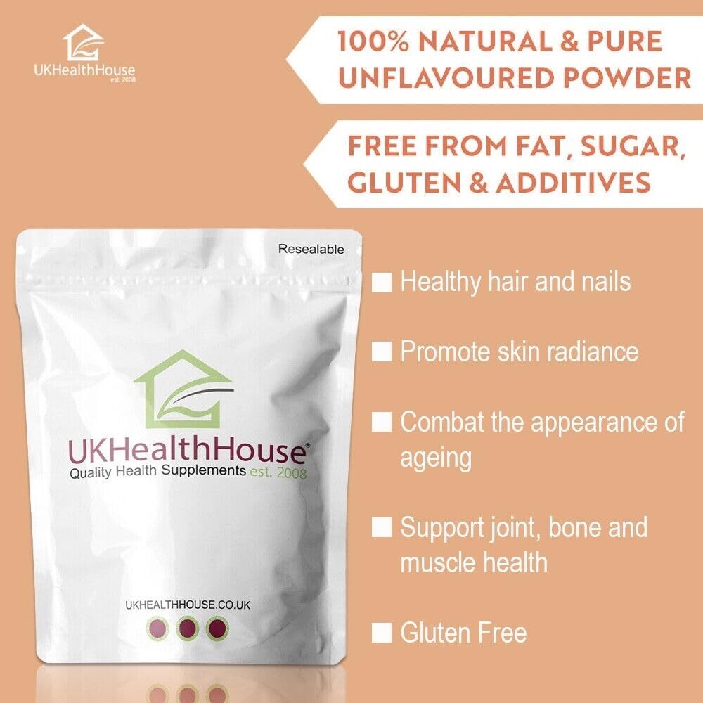 100g UKHealthHouse Collagen Powder, Bovine Collagen Peptides Powder - Collagen Supplements UKHealthHouse uk supplements