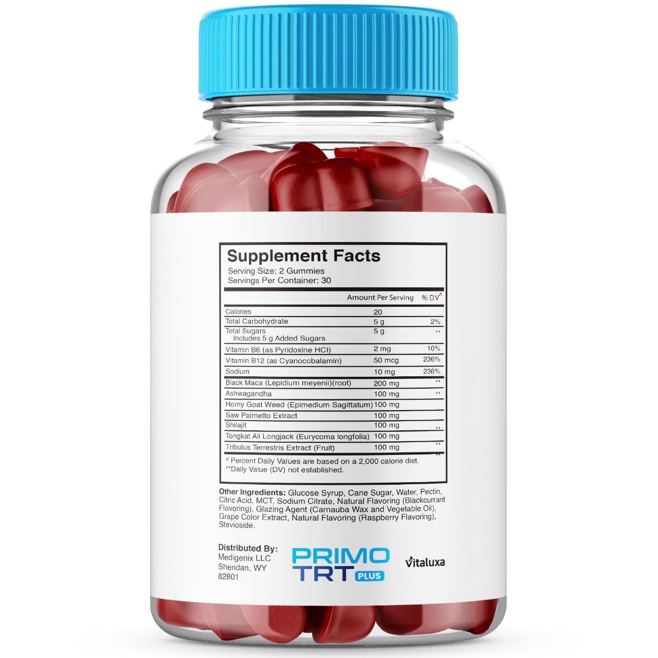 (2 Pack) Primo TRT Gummies, Primo TRT Advanced Performance Blend Supplement, PrimoTRT Try Prime Gomitas Maximum Strength for Males Support for Overall Health Wellness All Natural Ingredients (120 Ct) Vitaluxa uk supplements