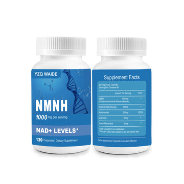 YZQ WAIDE NMNH (Dihydronicotinamide Mononucleotide), 1000mg NMNH Supplement to Boost NAD+ Levels Resveratrol Supplement with Quercetin for Energy, Aging, Non-GMO, Gluten Free, 120 Capsules YZQ WAIDE uk supplements