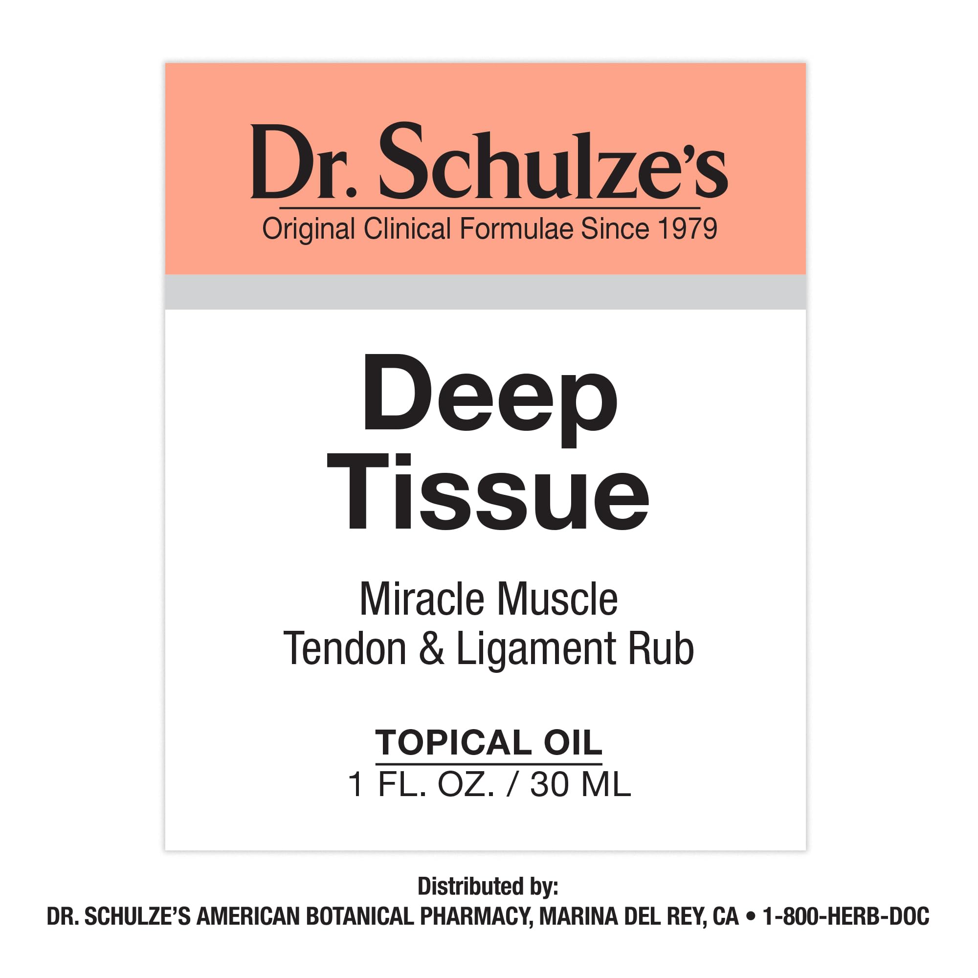 Dr. Schulze's Deep Tissue Oil | Powerful Herbal Support for Muscles, Tendons and Joints Dr. Schulze's uk supplements