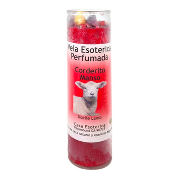 Calming Lamb-Palm Wax Spiritual Intention Spell Candle-[RED] | Vela CASA ESOTERICA PERFUMADA MAGICK SPACE uk supplements
