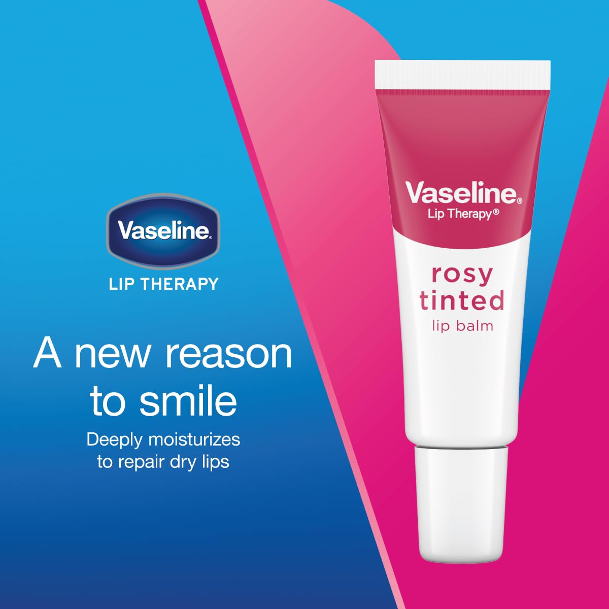 Vaseline Lip Therapy Rosy Lips Moisturizing Lip Balm - Twin Pack (2-Pack) Vaseline uk supplements