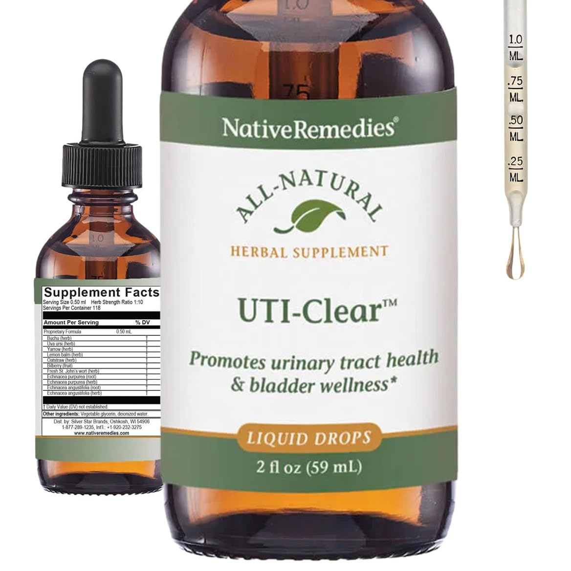 Native Remedies UTI-Clear for Urinary Tract and Bladder Health, 59 ml Native Remedies uk supplements