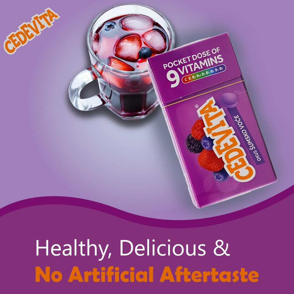 Cedevita Multivitamin Healthy and Sweet Candies - Pack of 8 (Forest Fruit) SORINA uk supplements