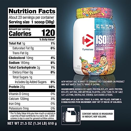 Dymatize ISO 100 Whey Protein Powder with 25g of Hydrolyzed 100% Whey Isolate Dymatize uk supplements