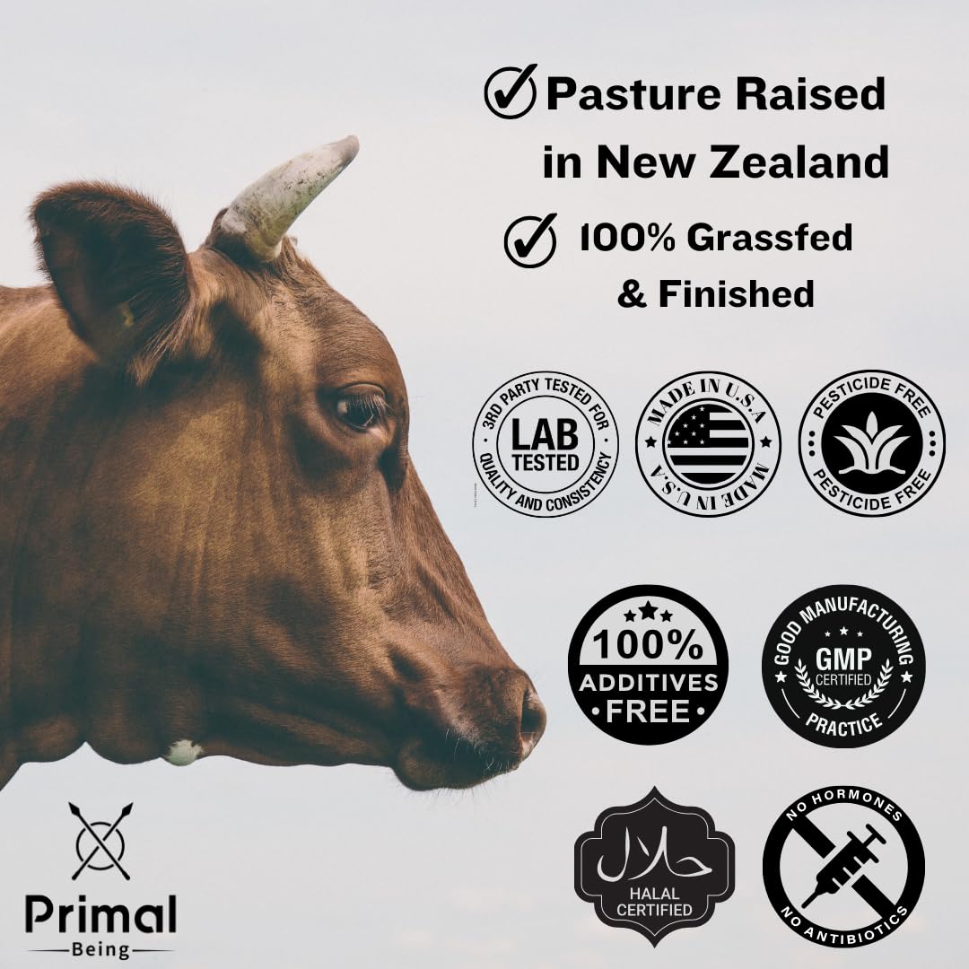 Primal Being Grassfed Beef Colostrum - Supports Immune Function, Gut Health, Hair Primal Being uk supplements