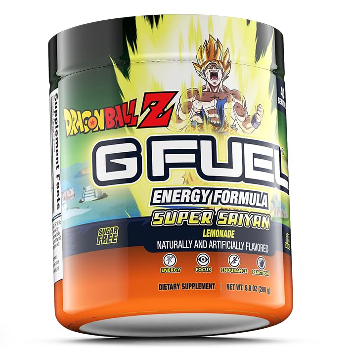 G fuel Dragon Ball Z Energy Powder, Sugar Free, Clean Caffeine Focus Supplement G fuel uk supplements