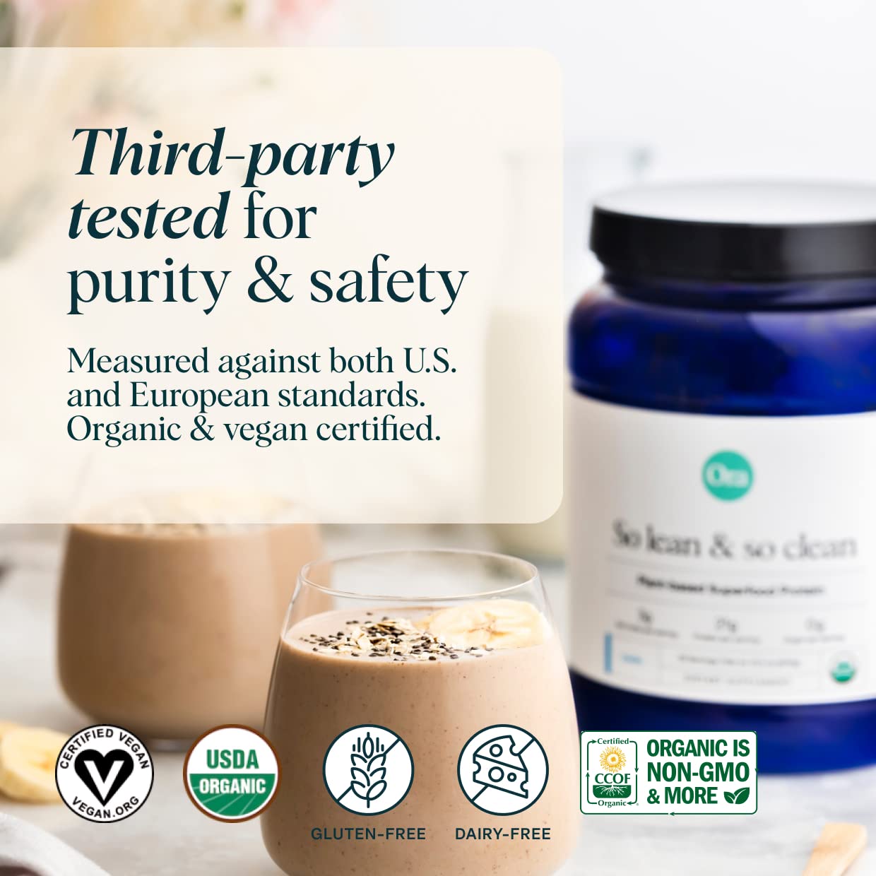 Ora Organic Protein Powder - 21g Plant-Based Protein for Women and Men Pre-Workout Ora Organic uk supplements