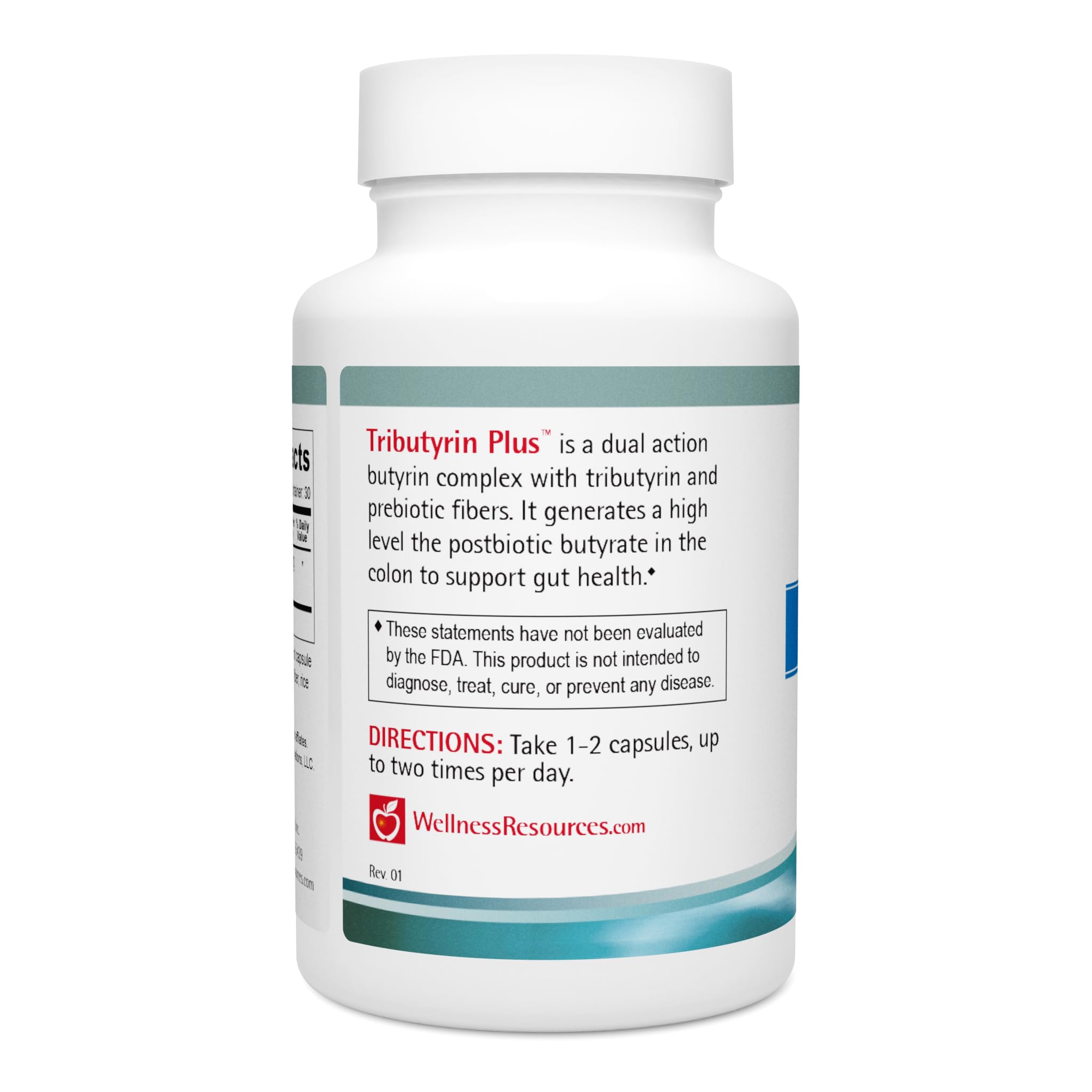 Wellness Resources Tributyrin Plus Postbiotic Supplement for Gut Health with High Absorption ButyraGen Tributyrin Complex (800mg per Two Capsules, 60 Veggie Capsules) Wellness Resources uk supplements